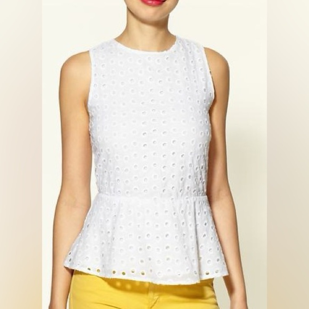 Peplum Sleeveless Cotton Top